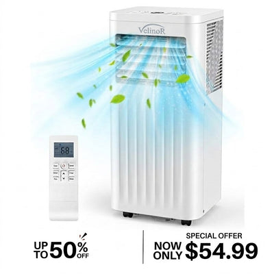 Velinor SummerVibes Portable Air Conditioner — 8,000–10,000 BTU | Cools up to 350 Sq. Ft.
